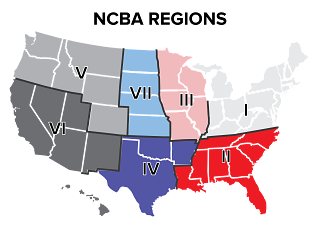 NCBA Region Map NCBA Region Map