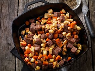 Beef Steak and Root Vegetable Hash