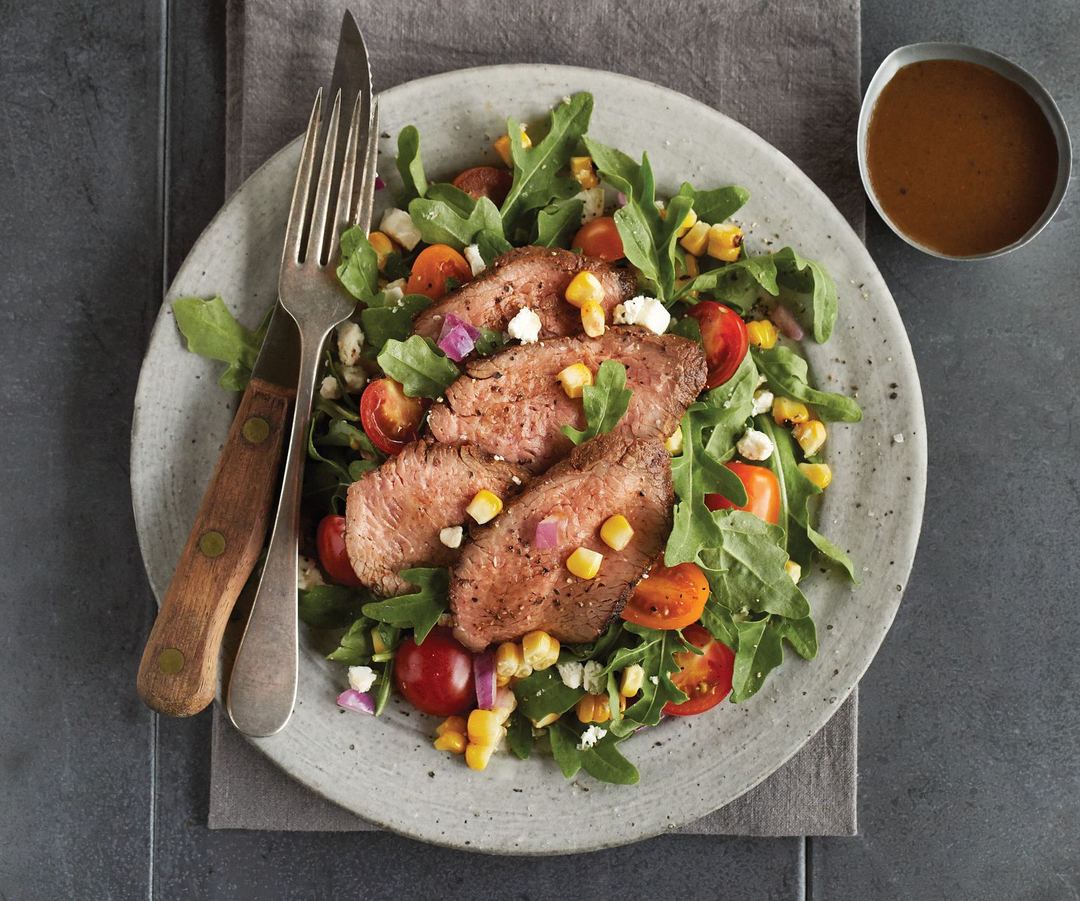 Grilled Beef Tri-Tip Salad with Balsamic Dressing