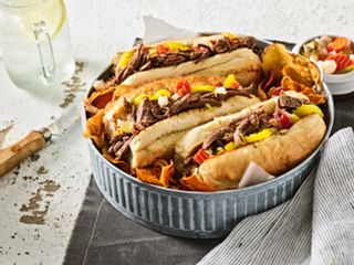 FY23 BIWFD Recipes, Slow Cooker Italian Beef Sandwich