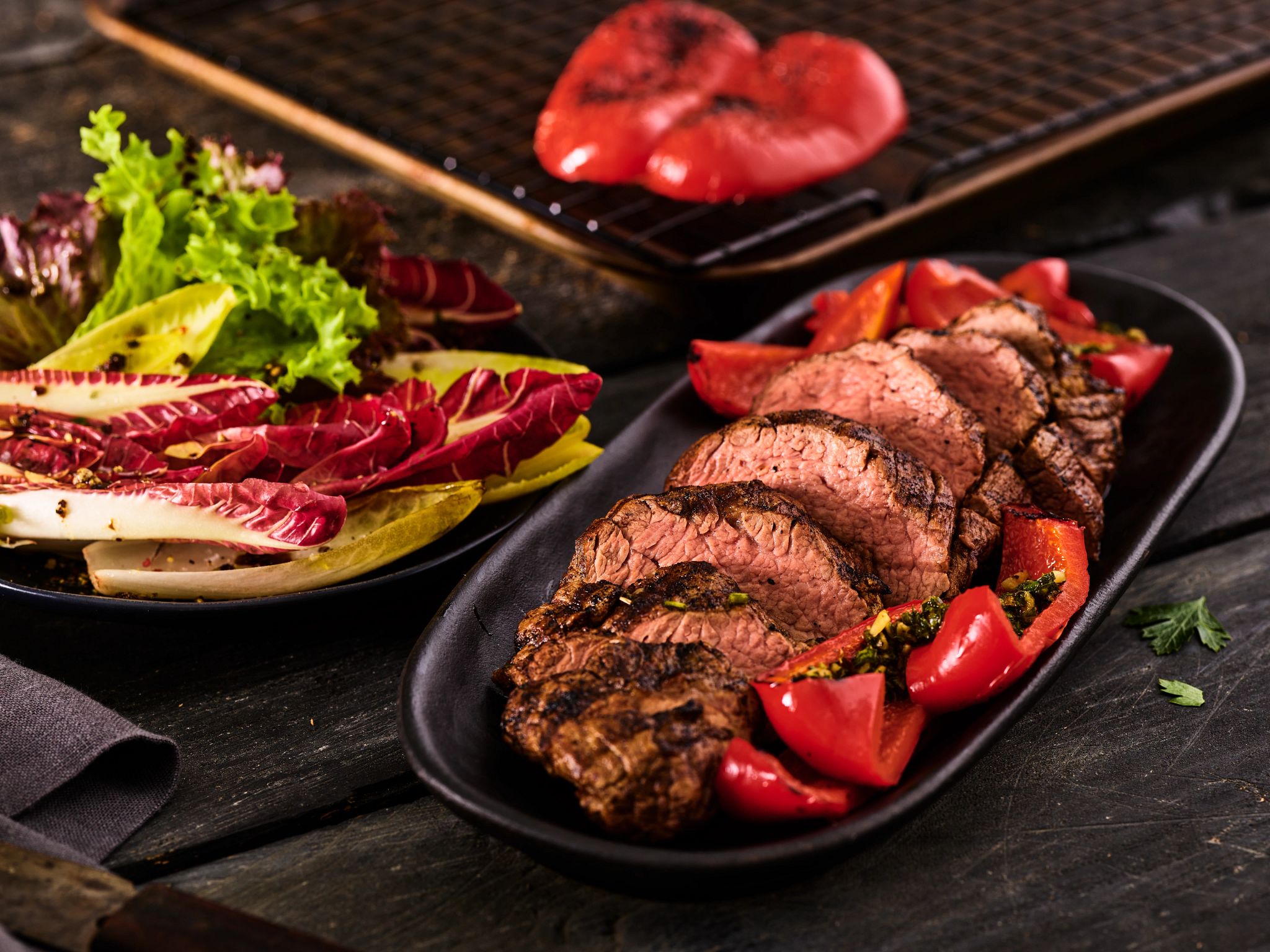 Chipotle Beef & Chimichurri Sauce