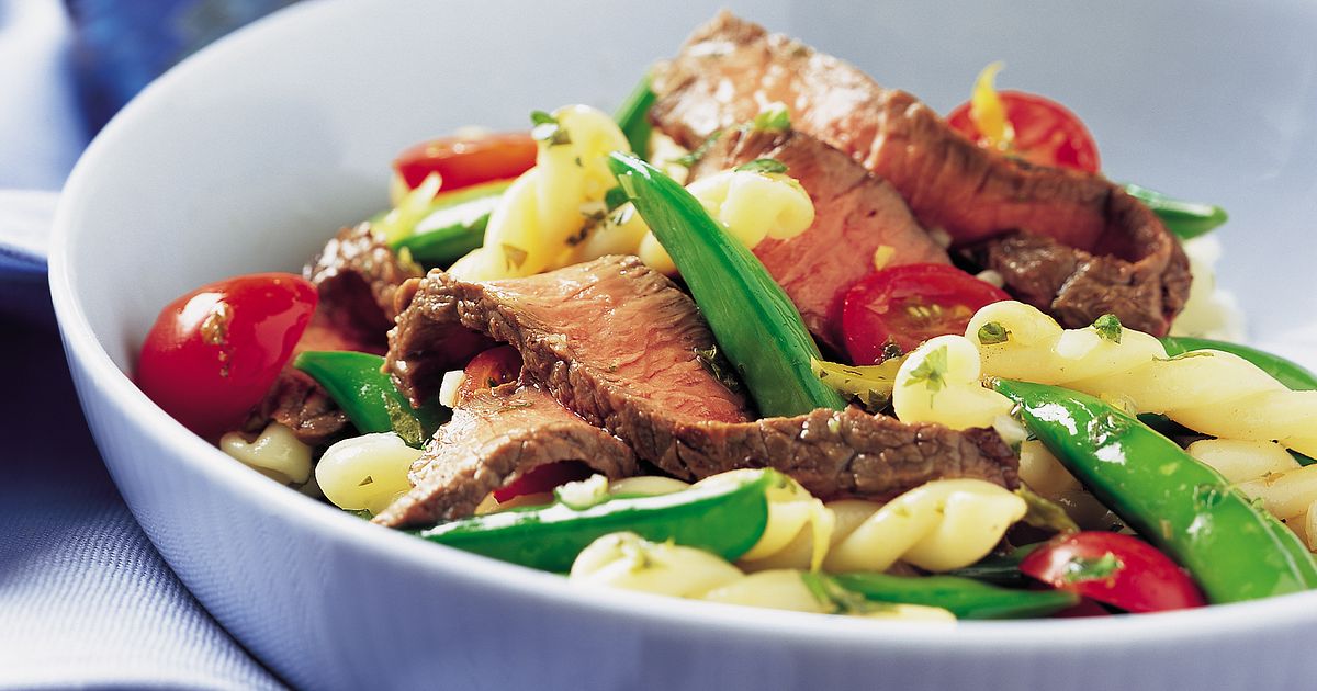 Steak & Sugar Snap Pea Pasta Salad | Beef Loving Texans | Beef Loving Texans is your one-stop inform