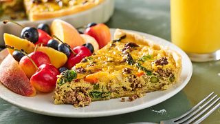 Veggie &amp; Beef Quiche