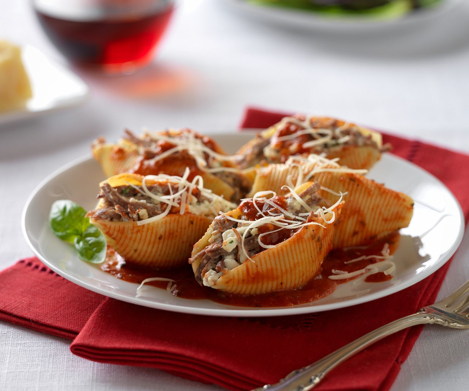 Beefy Italian Stuffed Shells