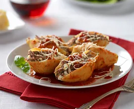 Beefy Italian Stuffed Shells