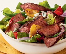 Champagne Steak Salad with Blue Cheese