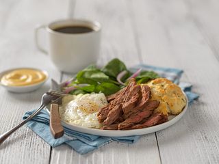 Southern Skirt Steak Benedict