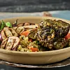 Aji-Braised Beef Short Ribs with Golden Herbed Quinoa