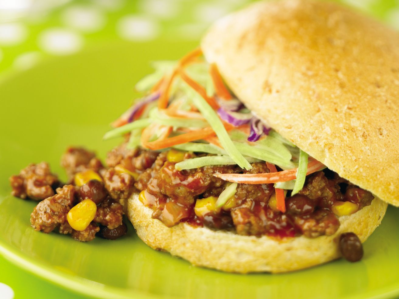Super Sloppy Joes with Broccoli Slaw