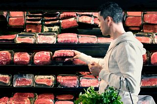 Open Meat Case