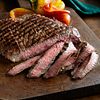 Southwest Marinated Beef Flank Steak with Grilled Peppers