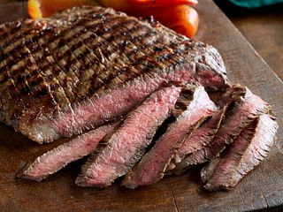 Southwest Marinated Beef Steak and Grilled Peppers