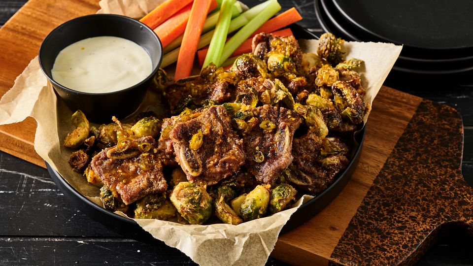 Flanken Short Ribs With Brussels Sprouts