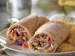 Roast Beef & Veggie Wraps