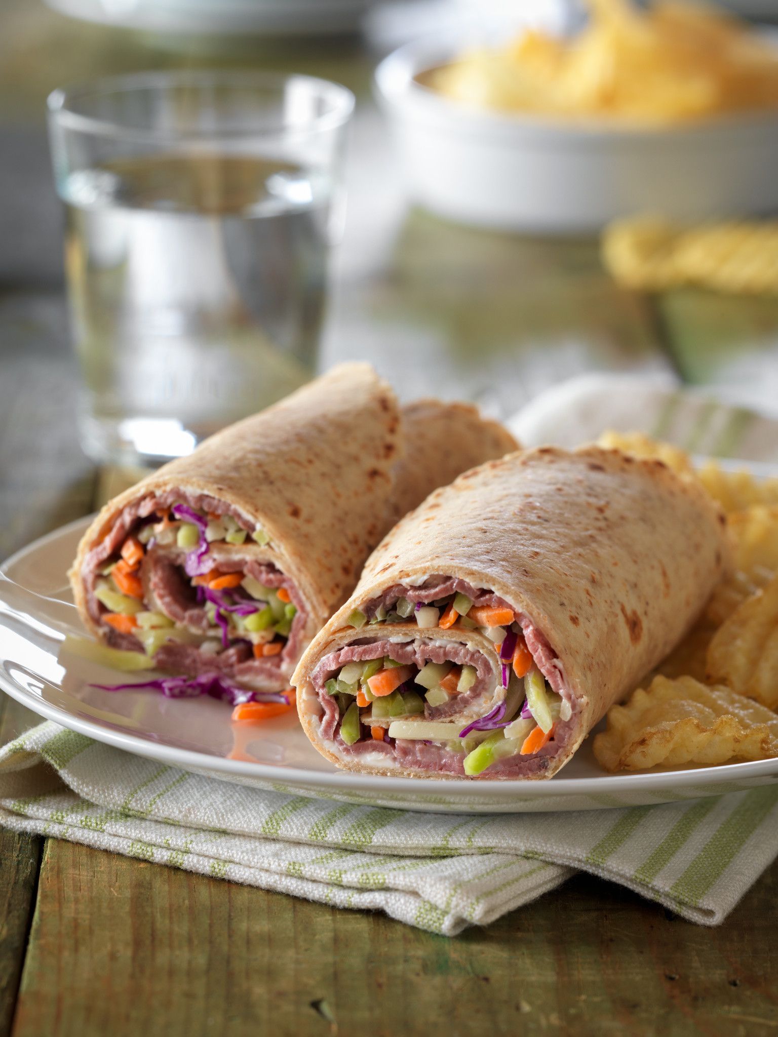 Roast Beef & Veggie Wraps
