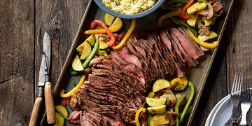 Grilled Southwestern Steak and Colorful Vegetables