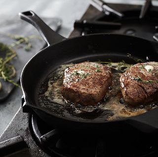 Tenderloin Steak in Cast Iron Pan