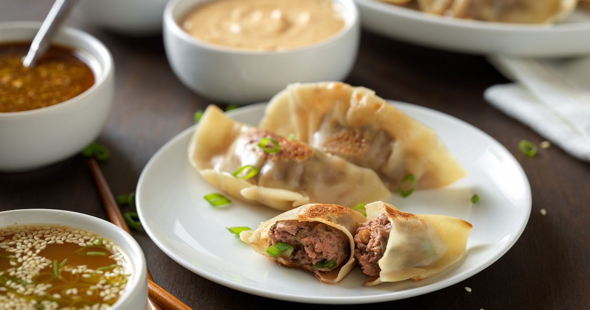 Beef Pot Stickers with Dipping Sauces | Beef Loving Texans | Beef ...