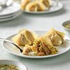 Beef and Shiitake Dumplings with Orange Ponzu Dipping Sauce