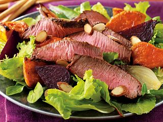 Cumin-Rubbed Steak and Roasted Root Vegetable Salad