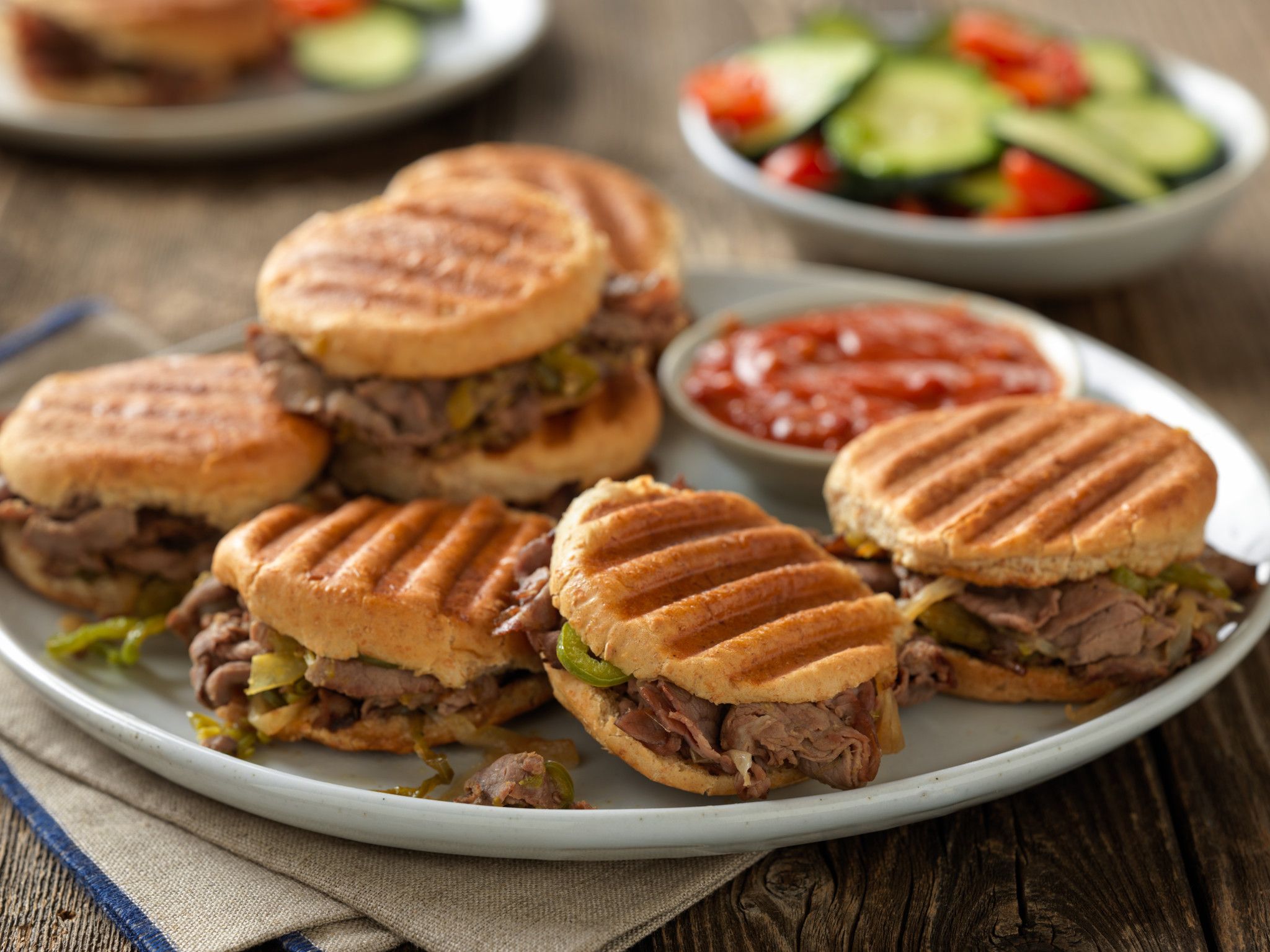 Spicy Drowned Beef Sandwiches