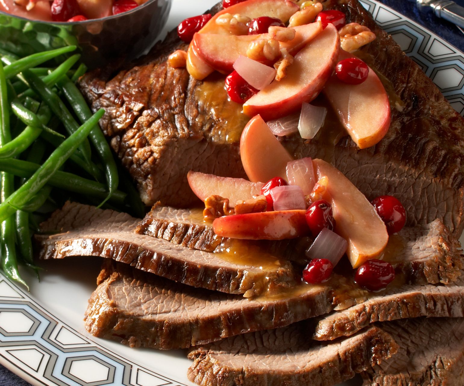 Beef Brisket with Savory Sauteed Apples