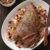 One Sheet Pan Roasted Beef Tri-Tip Roast with Cabbage and Cranberries