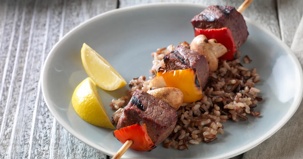 Beef, Pepper & Mushroom Kabobs | Beef Loving Texans | Beef Loving Texans is your one-stop informatio