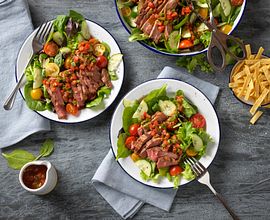 Gazpacho Steak Salad