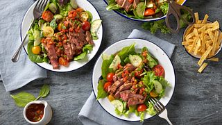 Gazpacho Steak Salad