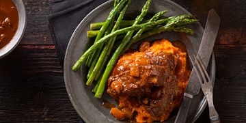 Slow Cooker Beef Short Ribs with Ginger-Mango Barbecue Sauce