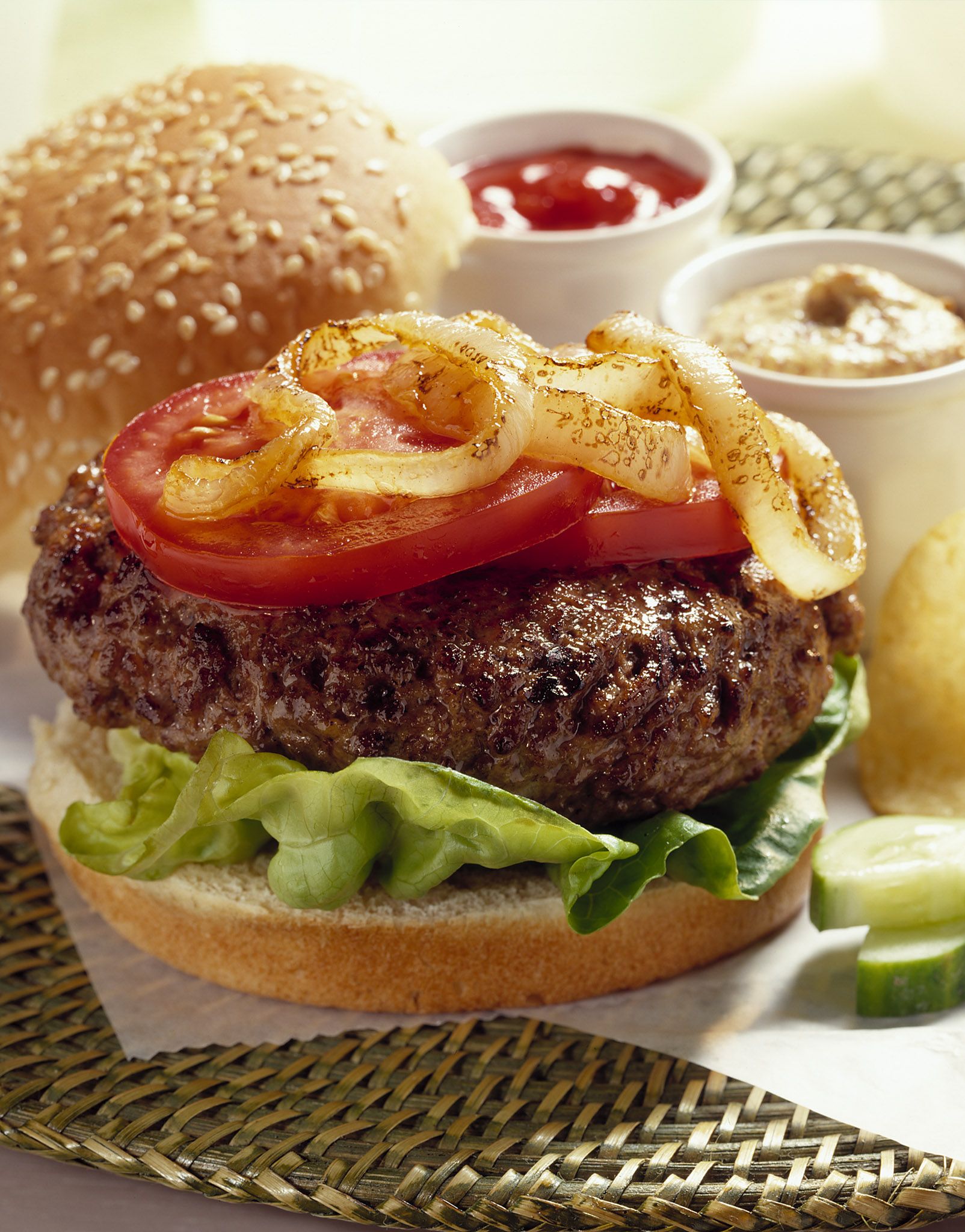 Burgers with Grilled Onions Beef Loving Texans
