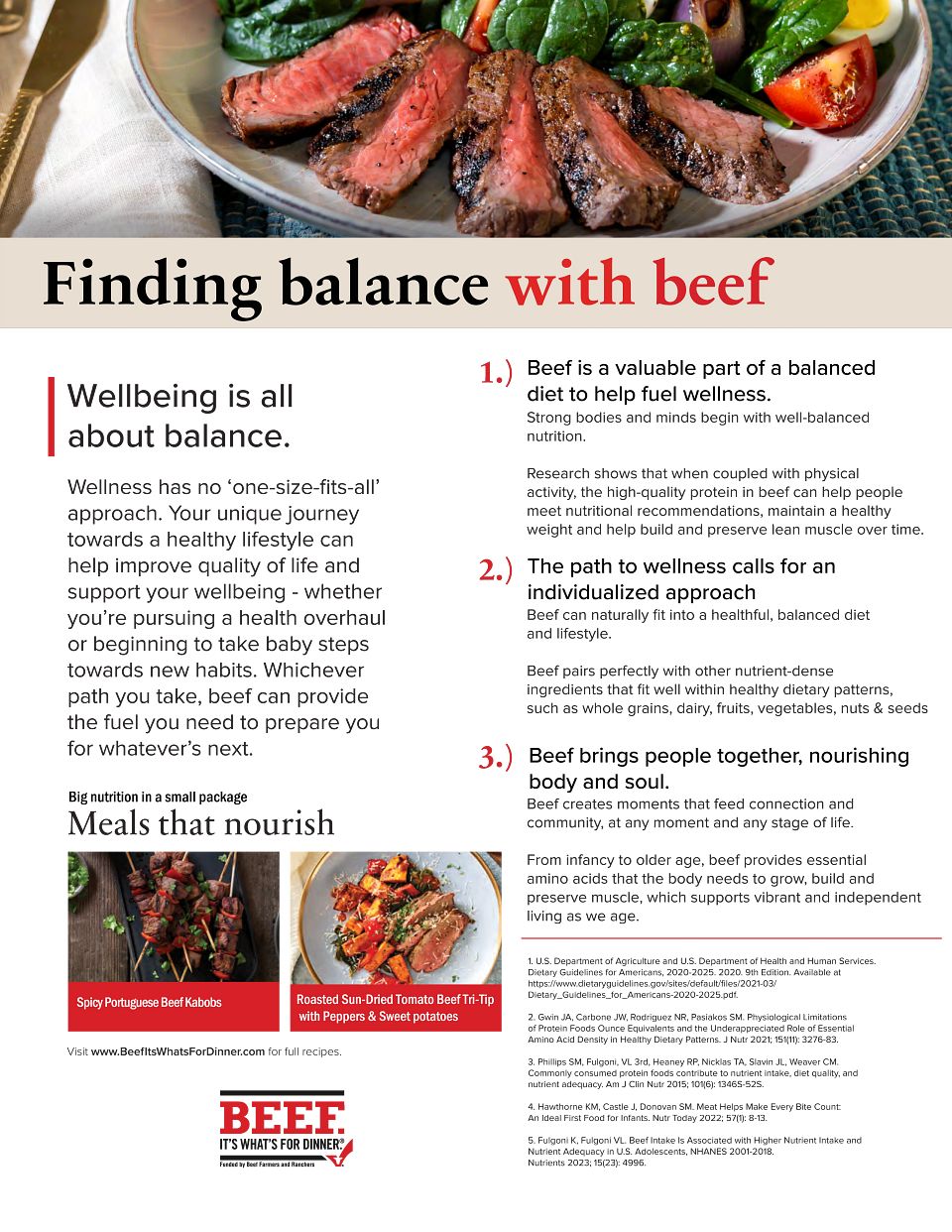 Finding Balance with Beefs High-Quality Protein
