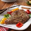 Grilled Beef Porterhouse Steaks & Colorful Peppers