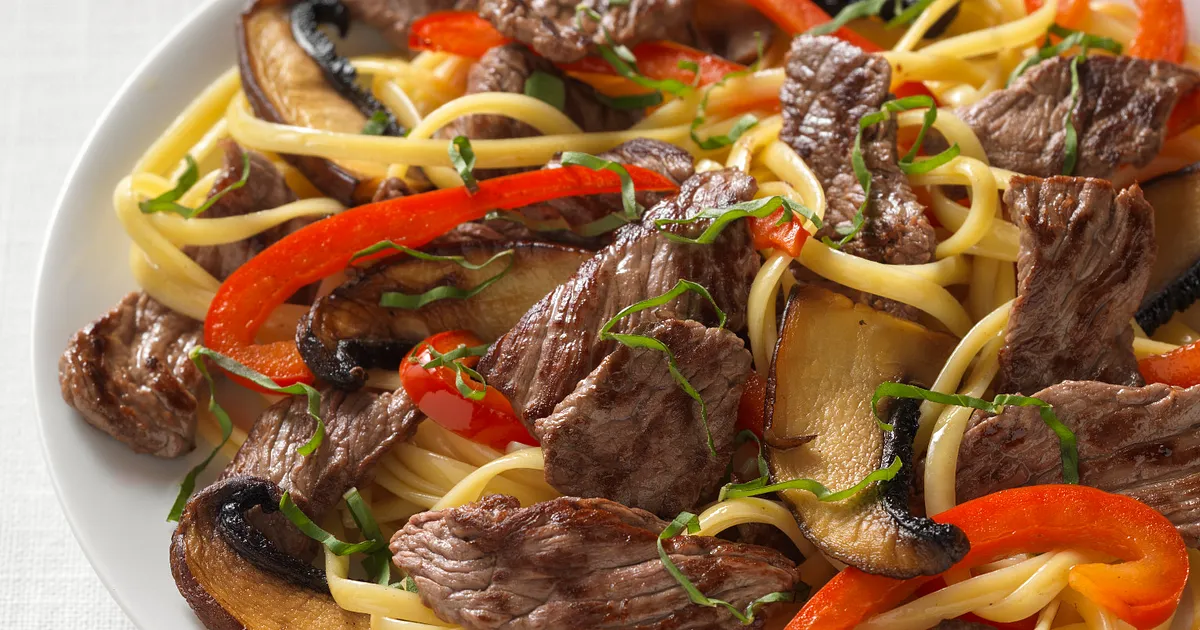 Beef Sirloin Pasta Portobello | Beef Loving Texans | Beef Loving Texans is your one-stop information
