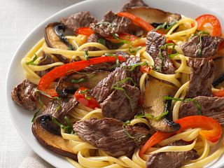 Beef Sirloin Pasta Portobello