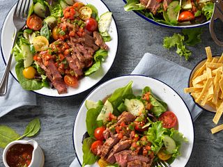 Gazpacho Steak Salad