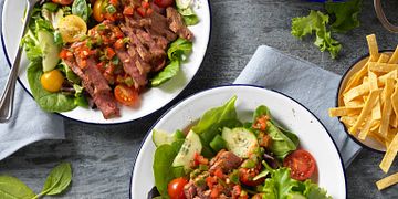 Gazpacho Steak Salad