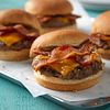 Maplewood-Smoked Bacon Beer Burgers