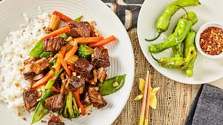 kung pao beef with vegetables