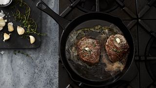 Tenderloin Steak in Cast Iron Pan