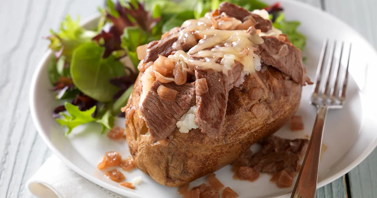 French-Style Beef Baked Potatoes | Beef Loving Texans | Beef Loving Texans is your one-stop informat
