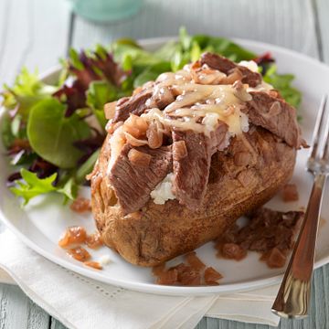 French-Style Beef Baked Potato
