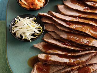 Beef Brisket with Spicy Asian Chili Sauce
