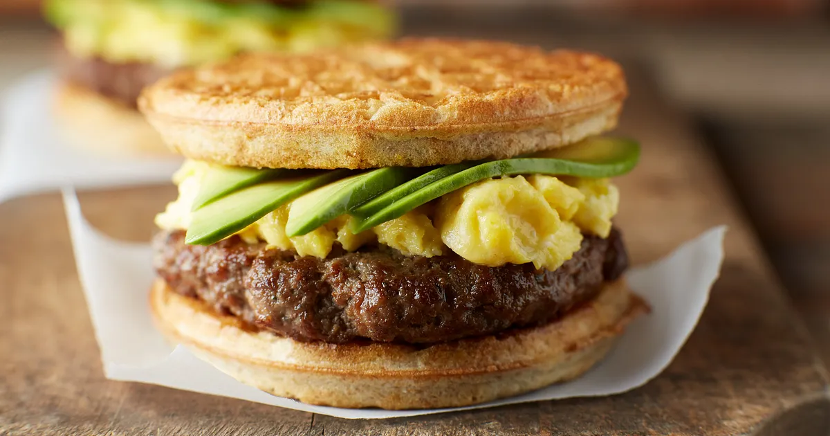 Country-Style Waffle Sandwich | Beef Loving Texans | Beef Loving Texans is your one-stop information