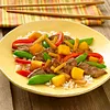 Vegetable-Mango Beef Stir-Fry