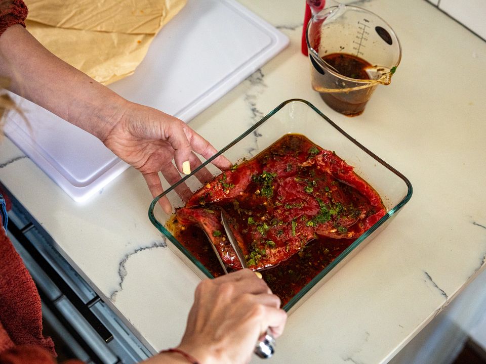 Hands Flipping Skirt Steak_BDIA