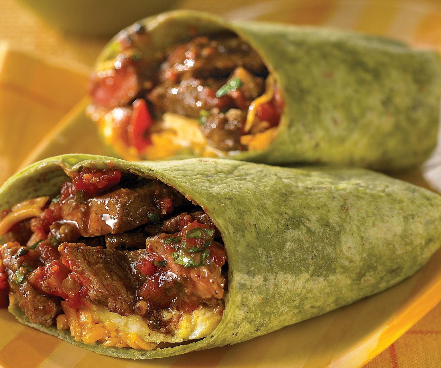 Get Up and Go Beef Burritos