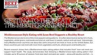 Mediterranean Diet Fact Sheet