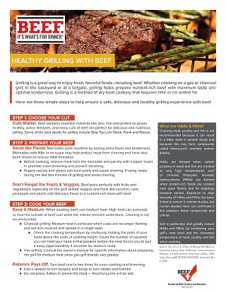 Healthy Grilling with Beef